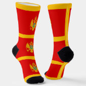 Montenegro-Flagge Socken (Gewinkelt)