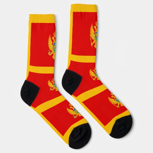 Montenegro-Flagge Socken (Rechts)