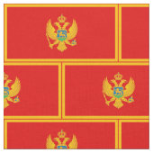 Montenegro-Flagge Stoff (Nahaufnahme)
