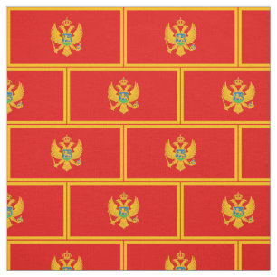 Montenegro-Flagge Stoff