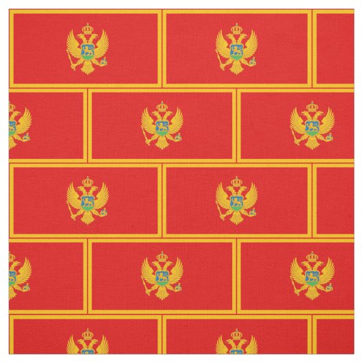 Montenegro-Flagge Stoff (Muster)