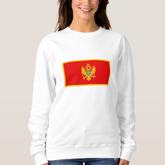 Montenegro-Flagge Sweatshirt (Vorderseite)