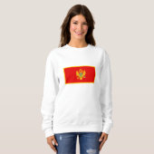 Montenegro-Flagge Sweatshirt (Vorne ganz)
