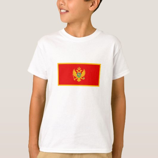Montenegro-Flagge T-Shirt (Vorderseite)