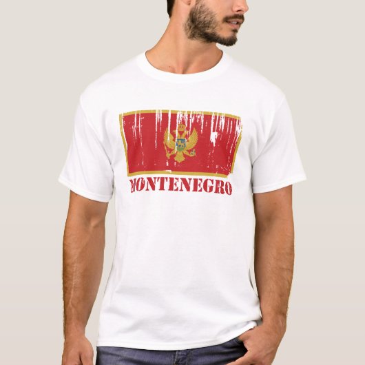 Montenegro-Flagge T-Shirt (Vorderseite)