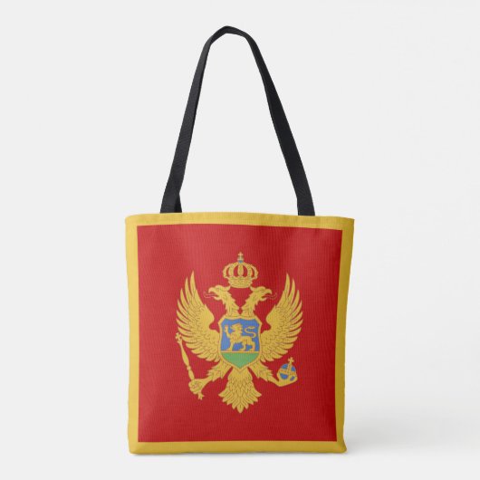Montenegro-Flagge Tasche (Rückseite)
