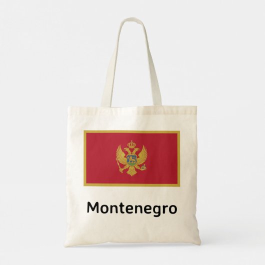 Montenegro-Flagge Tragetasche (Rückseite)