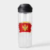 Montenegro-Flagge Trinkflasche (Rückseite)