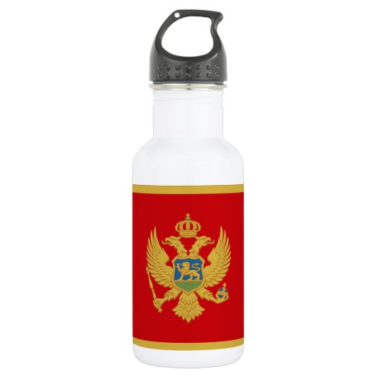 Montenegro-Flagge Trinkflasche (Vorderseite)