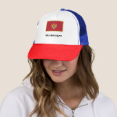 Montenegro-Flagge Truckerkappe (Beispiel)