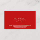 Montenegro-Flagge Visitenkarte (Rückseite)