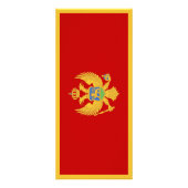 Montenegro-Flagge Werbekarte (Vorne)
