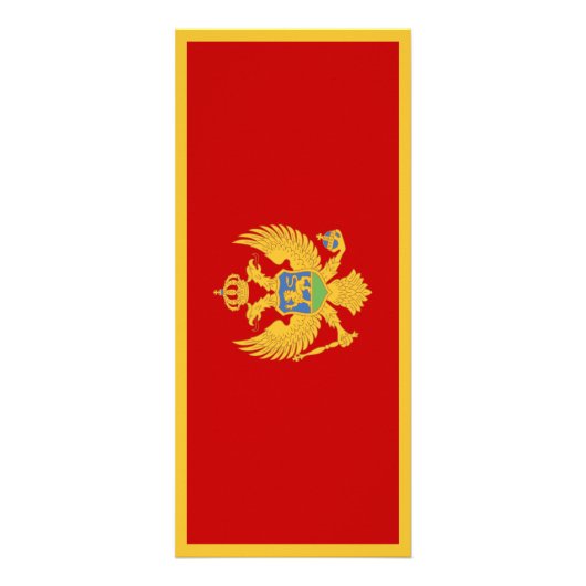 Montenegro-Flagge Werbekarte (Vorne)