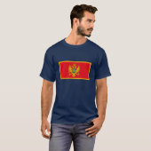 Montenegro-Flaggen-T - Shirt (Vorne ganz)