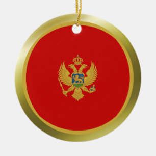 Montenegro-Flaggen-Verzierung Keramikornament
