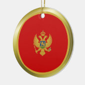 Montenegro-Flaggen-Verzierung Keramikornament (Links)