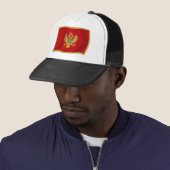 Montenegro-Flaggenhut Truckerkappe (Beispiel)