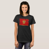 Montenegro Flaggenstolz Freundschaft Proud Peace V T-Shirt (Vorne ganz)