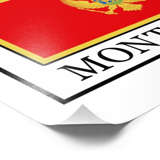 Montenegro Fotodruck (Ecke)