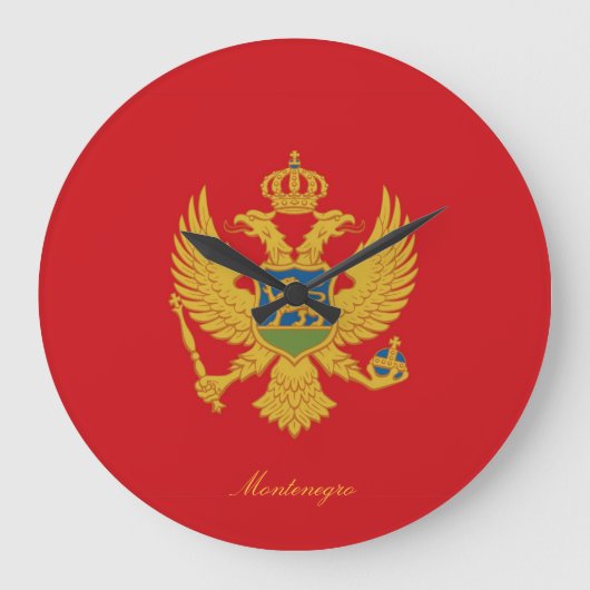 MONTENEGRO GROßE WANDUHR (Vorderseite)