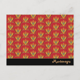 Montenegro - Herz und Montenegro - Flagge / Monten Postkarte