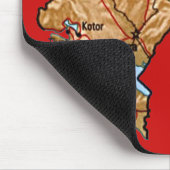 Montenegro-Karte Mousepad (Ecke)