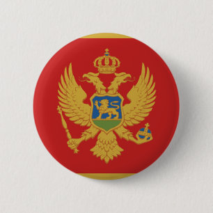 Montenegro-Landesflaggenationssymbol Button