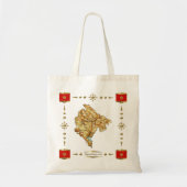 Montenegro Map + Flags Bag Tragetasche (Vorne)