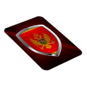 Montenegro Metallisches Emblem Magnet (Rechte Seite)