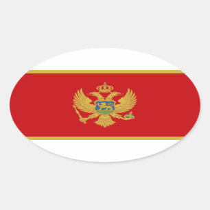 Montenegro Ovaler Aufkleber