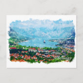 Montenegro Panorama View Travel Postkarte (Vorderseite)