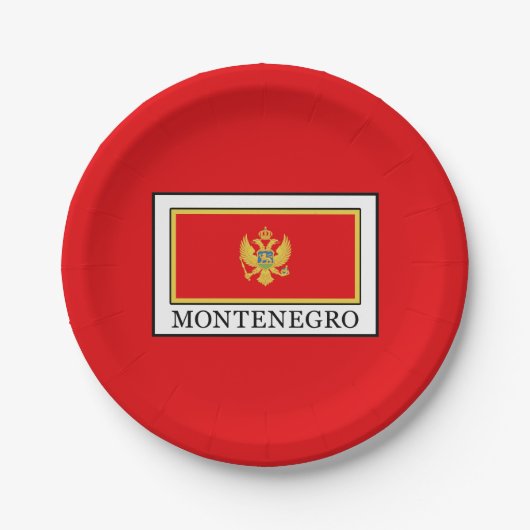 Montenegro Pappteller (Vorderseite)