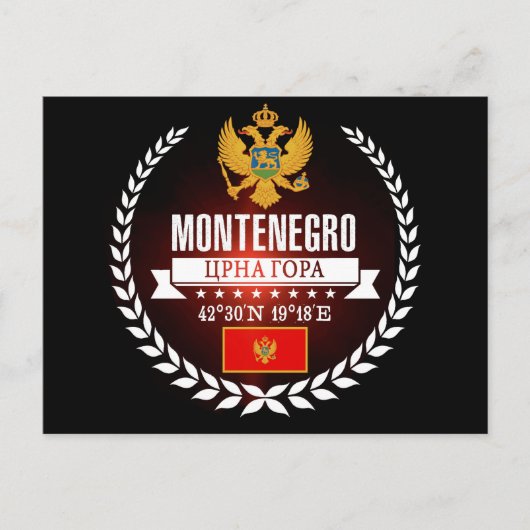 Montenegro Postkarte (Vorderseite)