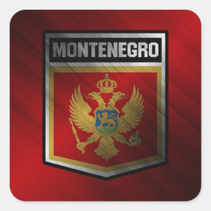 Montenegro Quadratischer Aufkleber