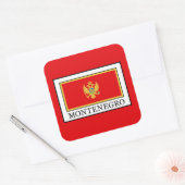 Montenegro Quadratischer Aufkleber (Umschlag)