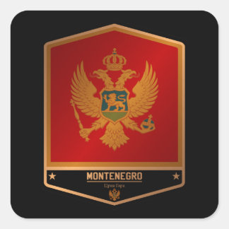 Montenegro Quadratischer Aufkleber