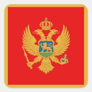 Montenegro Quadratischer Aufkleber