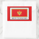 Montenegro Rechteckiger Aufkleber (Tasche)