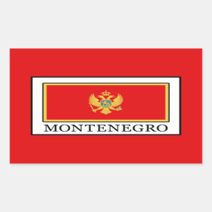 Montenegro Rechteckiger Aufkleber