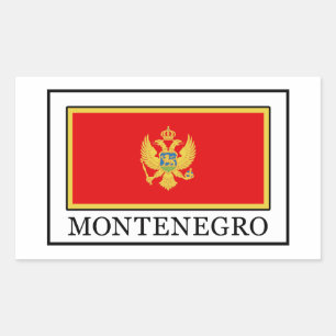 Montenegro Rechteckiger Aufkleber