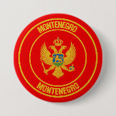 Montenegro-RundEmblem Button (Vorderseite)