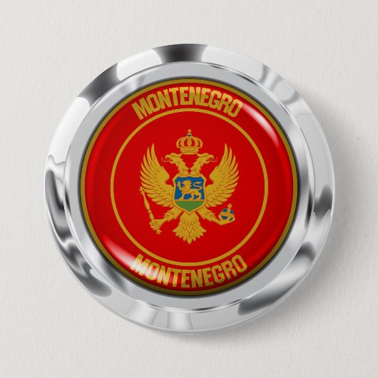 Montenegro-RundEmblem Button (Vorderseite)