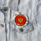 Montenegro-RundEmblem Button (Beispiel)