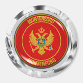Montenegro-RundEmblem Magnet (Vorne)
