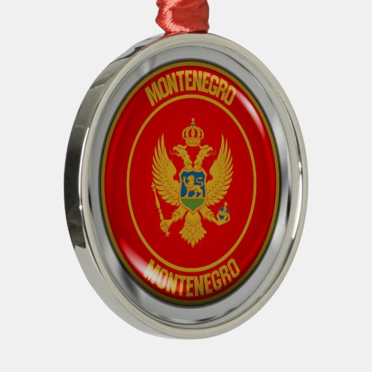Montenegro-RundEmblem Ornament Aus Metall (Rechts)