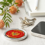 Montenegro-RundEmblem Schlüsselanhänger (Seite)