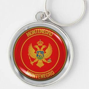 Montenegro-RundEmblem Schlüsselanhänger