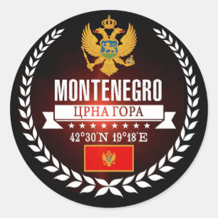 Montenegro Runder Aufkleber