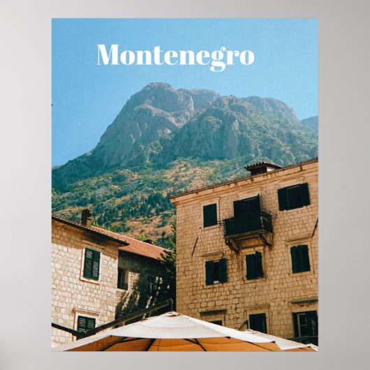 Montenegro-Stadtbild  Poster (Vorne)
