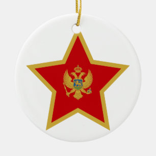 Montenegro-Stern Keramikornament